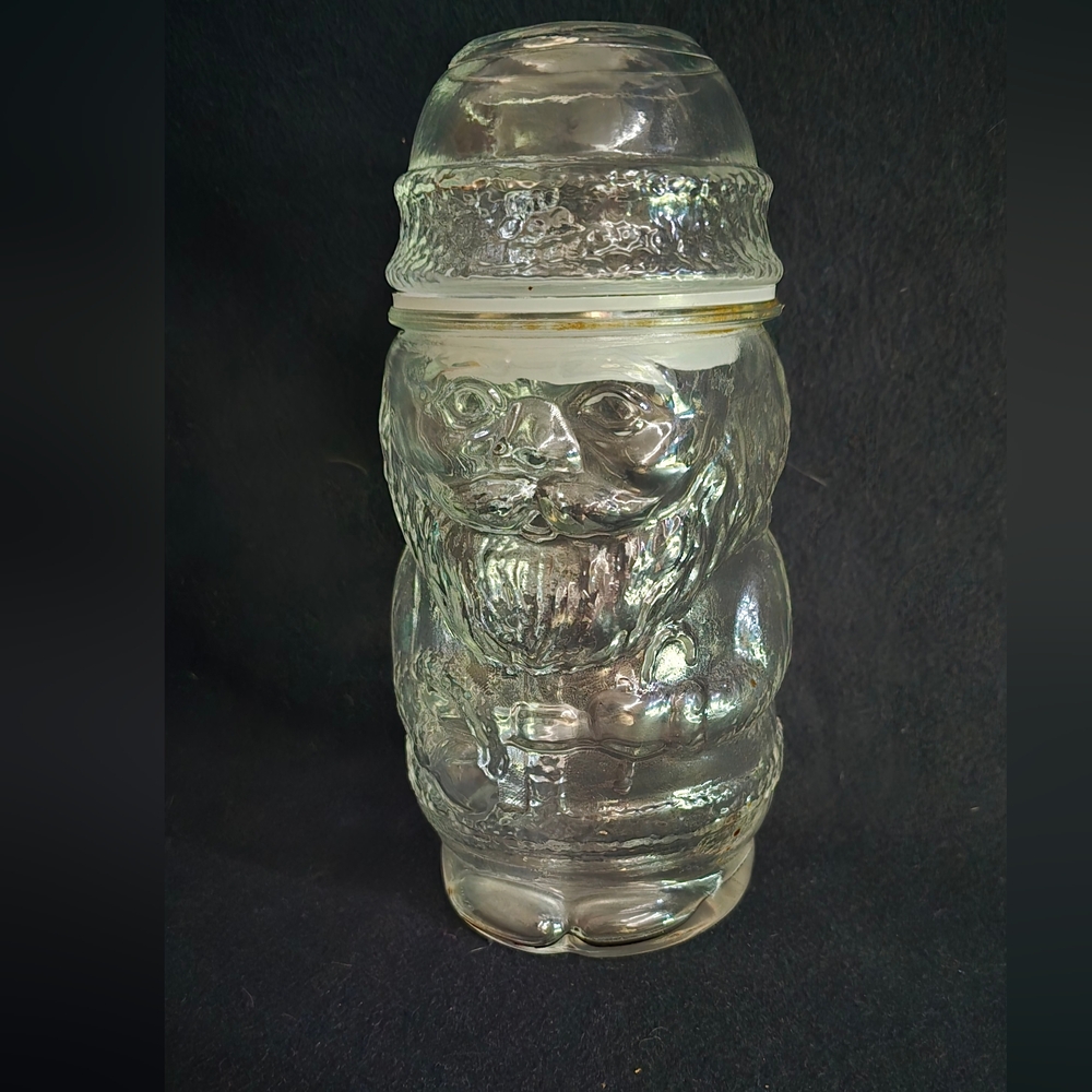 Libby Glass Santa Container - Picture 3 of 9